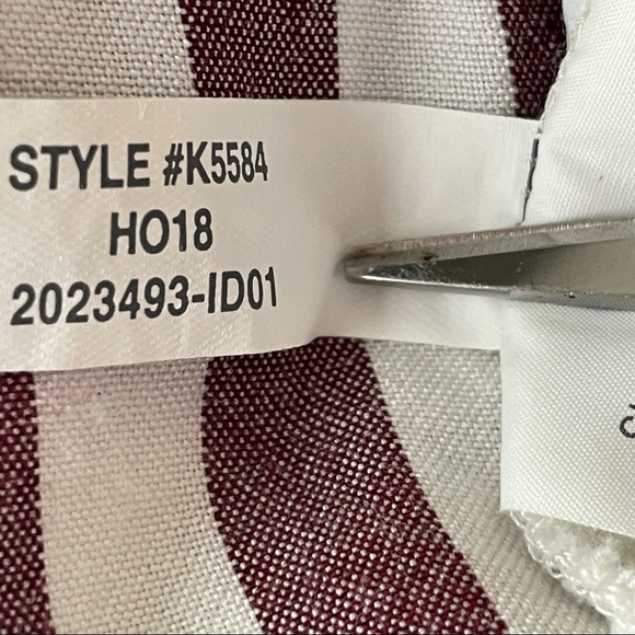 MADEWELL STANZA RUFFLE HEM TOP BLOUSE STRIPE RED WHITE SMALL - Picture 10 of 10